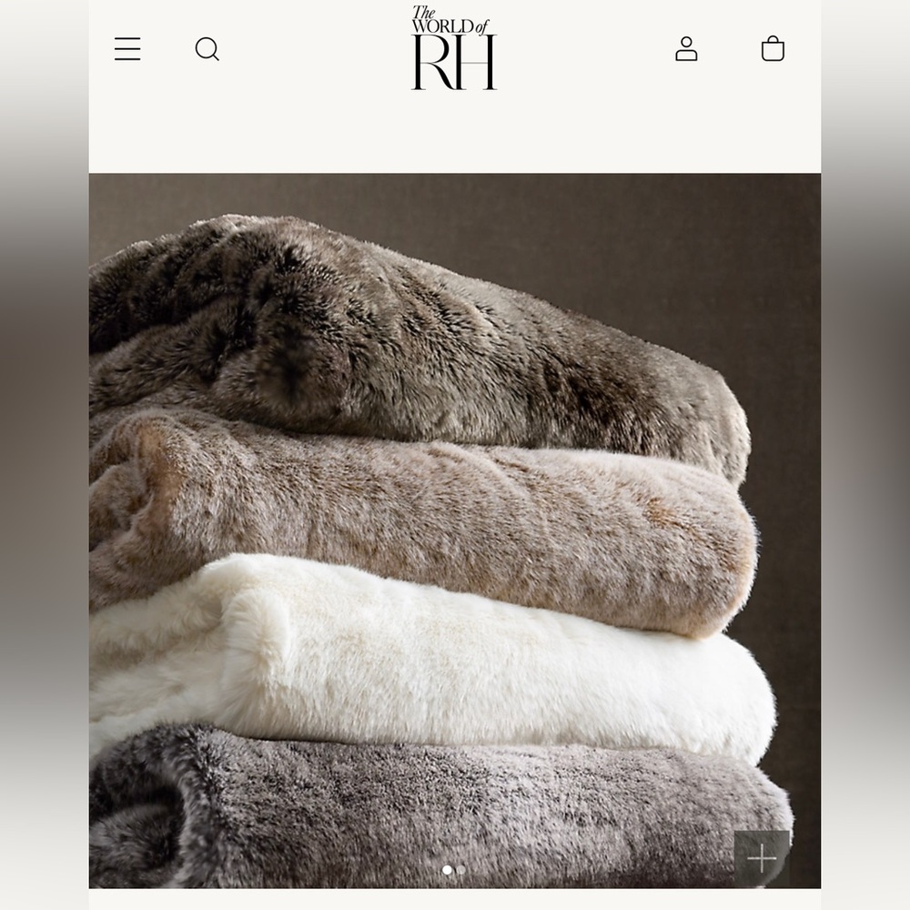 Restoration Hardware faux fur tree skirt